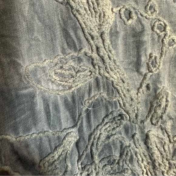 Vintage Henna Tie Dye Cotton Bohemian Blouse - Picture 7 of 15